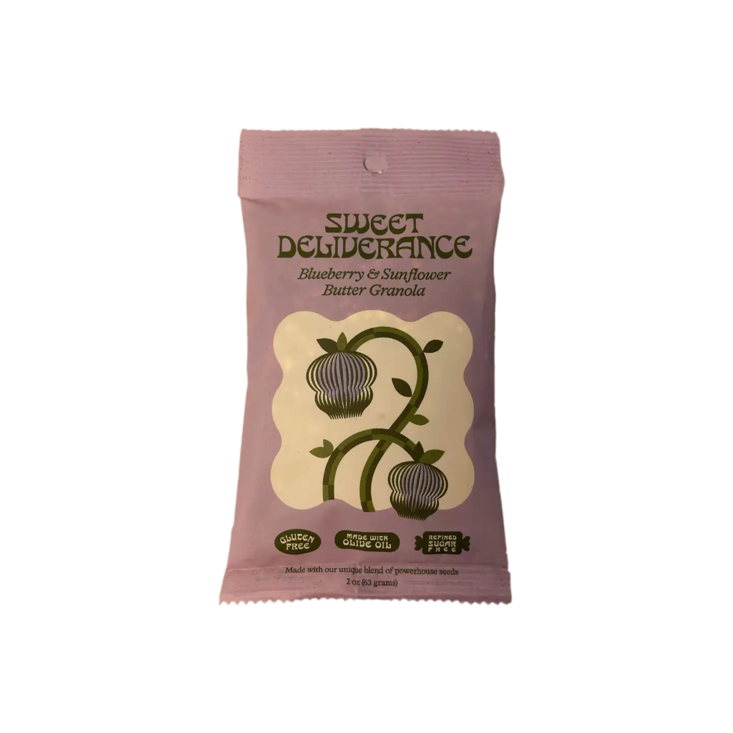 Sweet Deliverance | Small Blueberry & Sunflower Butter Granola (57g)