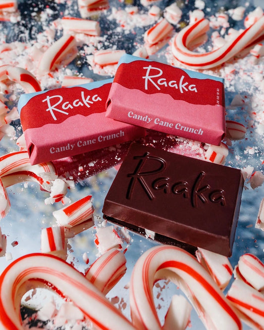 Raaka | Candy Cane Chocolate: Minis (12 count)