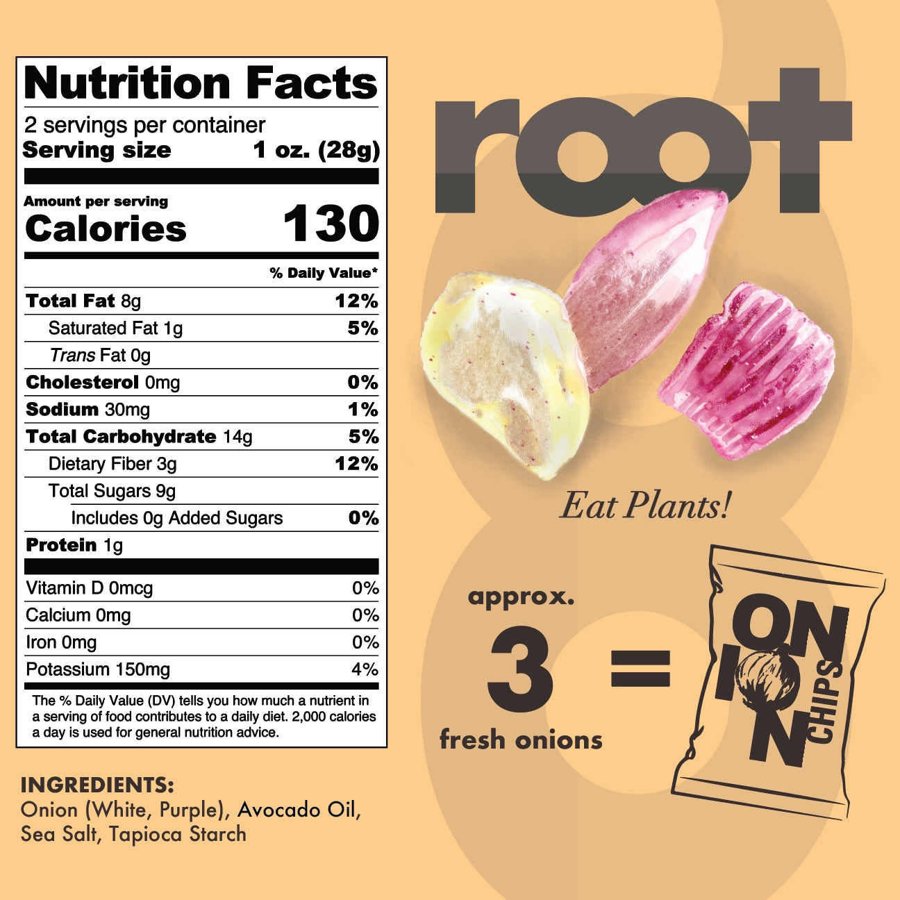 Root Foods | Onion Chips (71g)