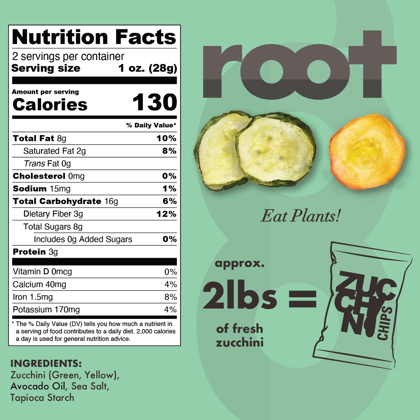 Root Foods | Zucchini Chips (71g)