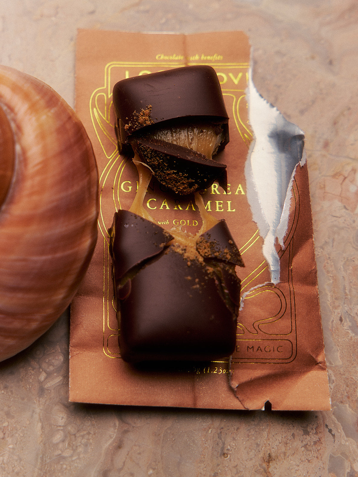 Loco Love | Zingy Gingerbread Caramel Wellness Chocolate (70g)