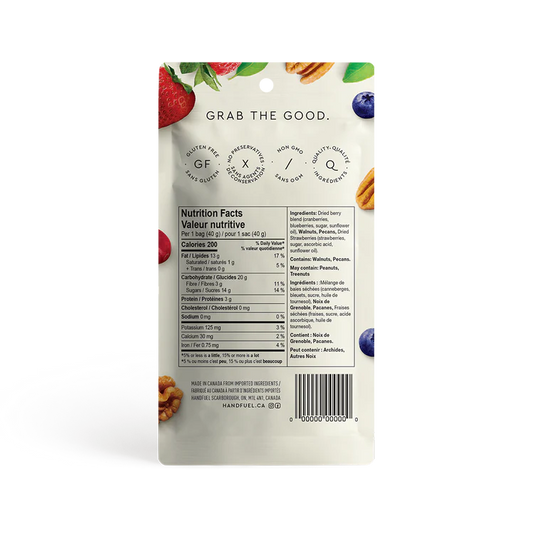 Hand Fuel | Raw Nuts & Wild Berries (40g)