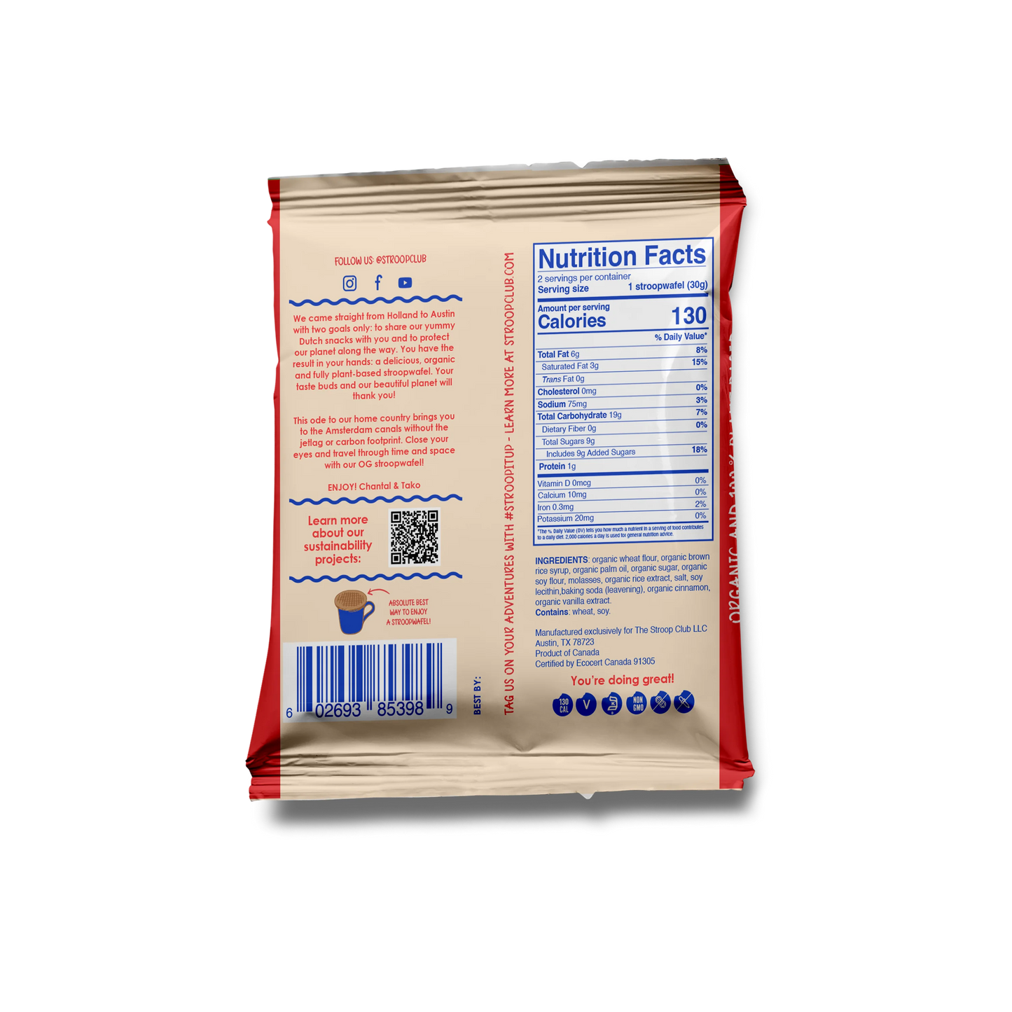 Stroop Club | Traditional Stroopwafels x 2 (60g)