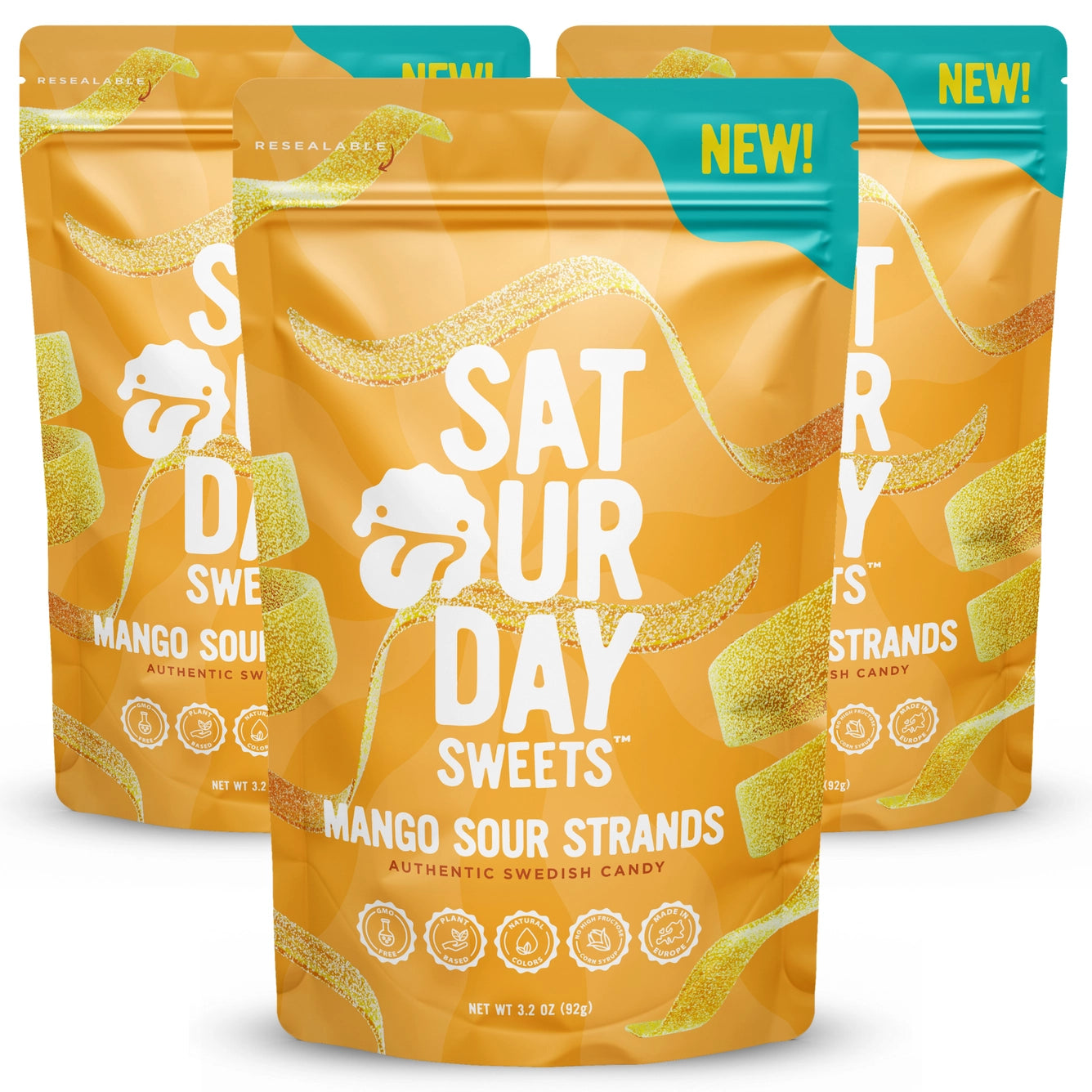 Saturday Sweets | Mango Sour Strands (92g)