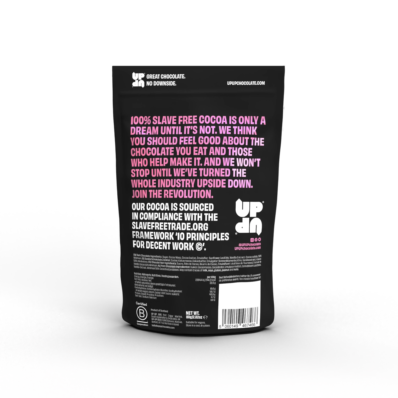 Up Up | Giant Buttons Dark Chocolate (80g)
