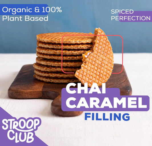 Stroop Club | Chai Caramel Stroopwafels (2 pcs) *SHIPS MAR 31*