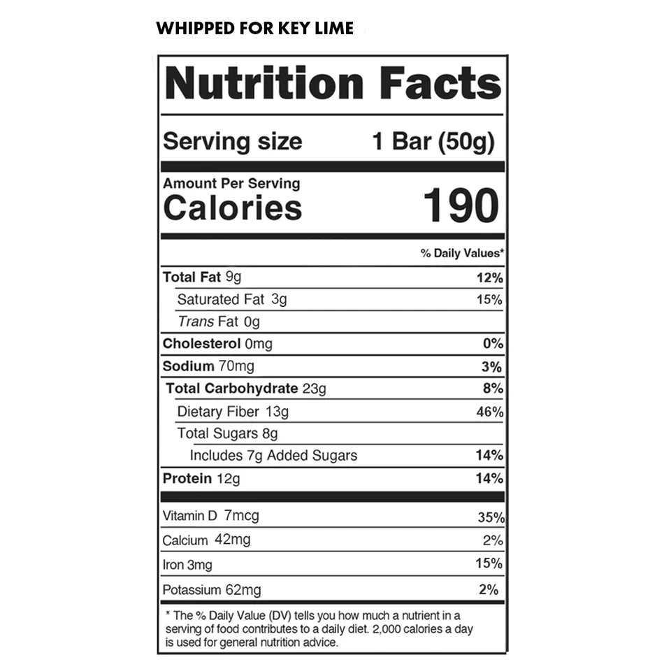 Trubar | Whipped For Key Lime Protein Bar (50g)