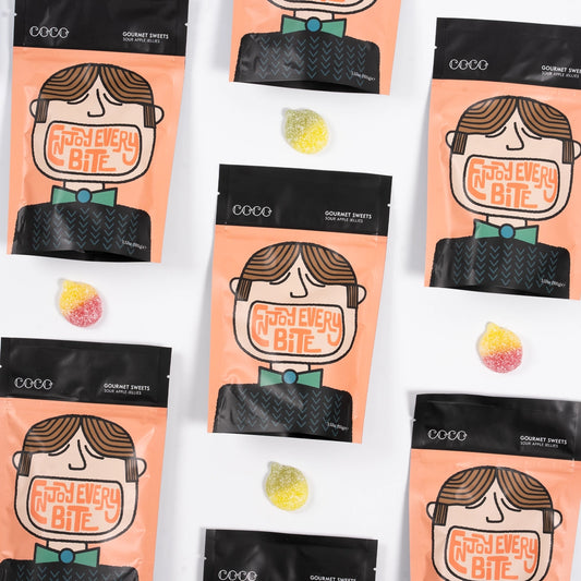 Coco | Gourmet Sweets: Sour Apple Jellies (100g)