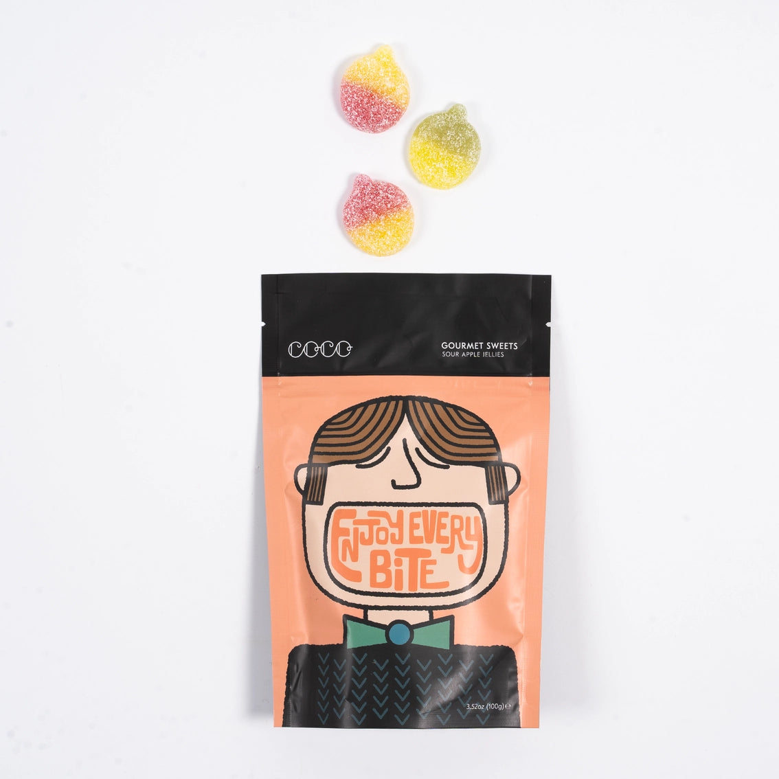 Coco | Gourmet Sweets: Sour Apple Jellies (100g)