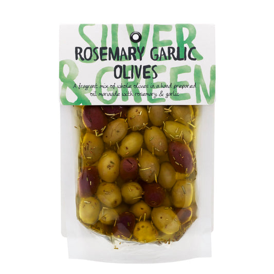 Silver & Green | Rosemary Garlic Olives (220g)