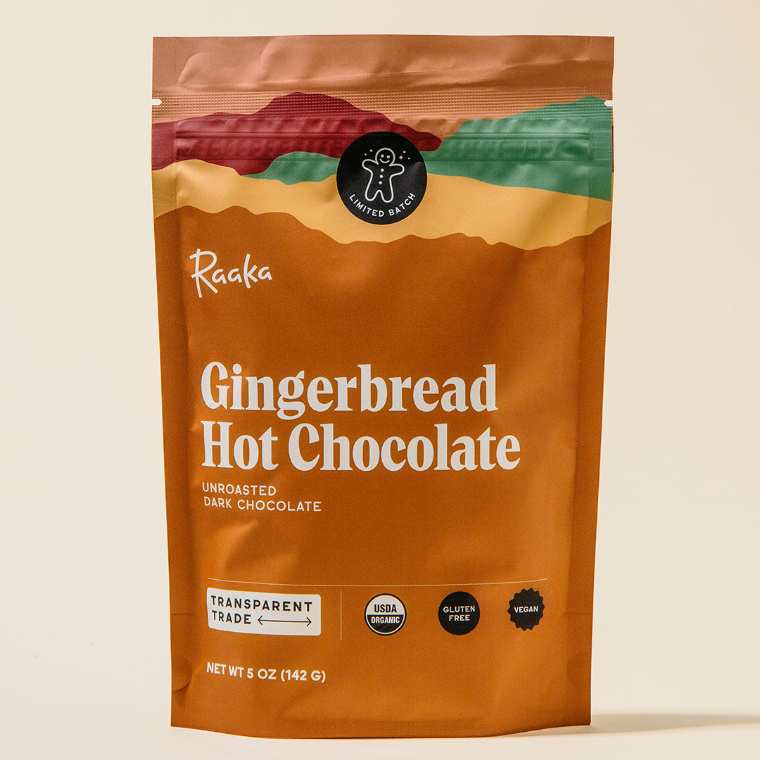 Raaka | Hot Chocolate: Gingerbread (142g) *SHIPS NOV*