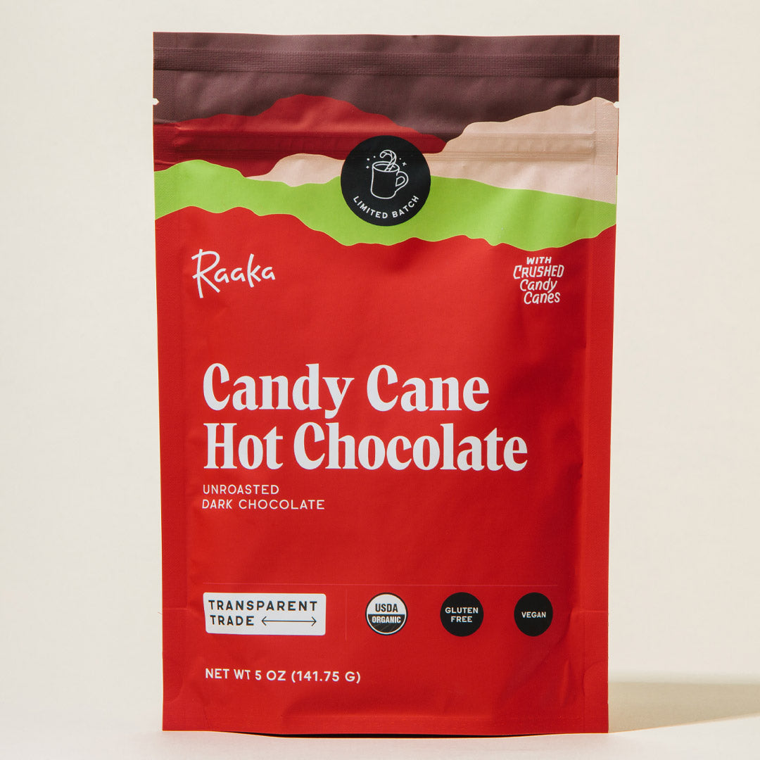 Raaka | Hot Chocolate: Candy Cane (142g) *SHIPS NOV*