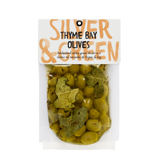 Silver & Green | Thyme Bay Olives (220g)