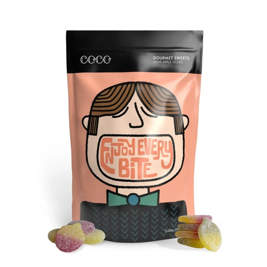Coco | Gourmet Sweets: Sour Apple Jellies (100g) *SHIPS SEP 15*