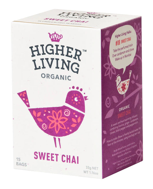 Higher Living | Sweet Chai Tea (15 teabags)