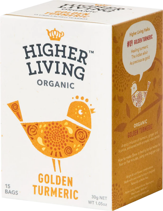 Higher Living | Golden Turmeric Tea (15 teabags)
