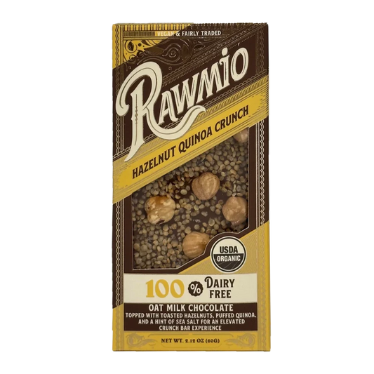 Rawmio | Hazelnut Quinoa Crunch Chocolate (60g)
