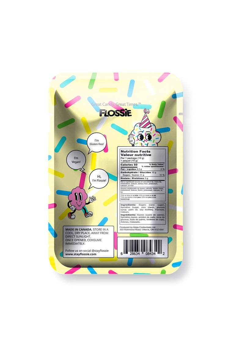 Flossie | Birthday Cake Cotton Candy (10g)