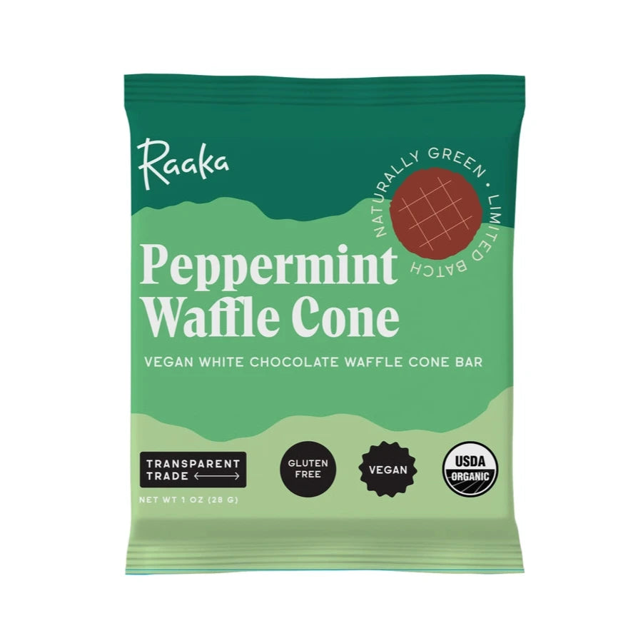 Raaka | Waffle Cone: Peppermint (28g) *SHIPS NOV*