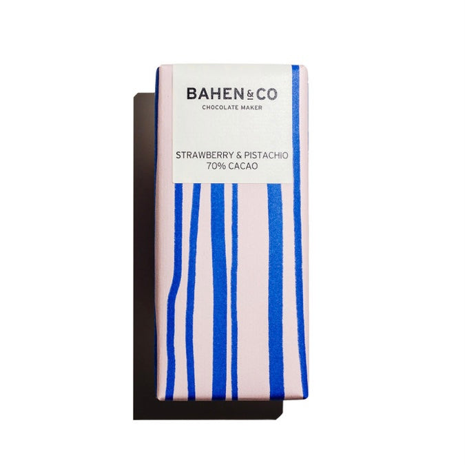 Bahen & Co | Strawberry & Pistachio 70% Chocolate (75g)