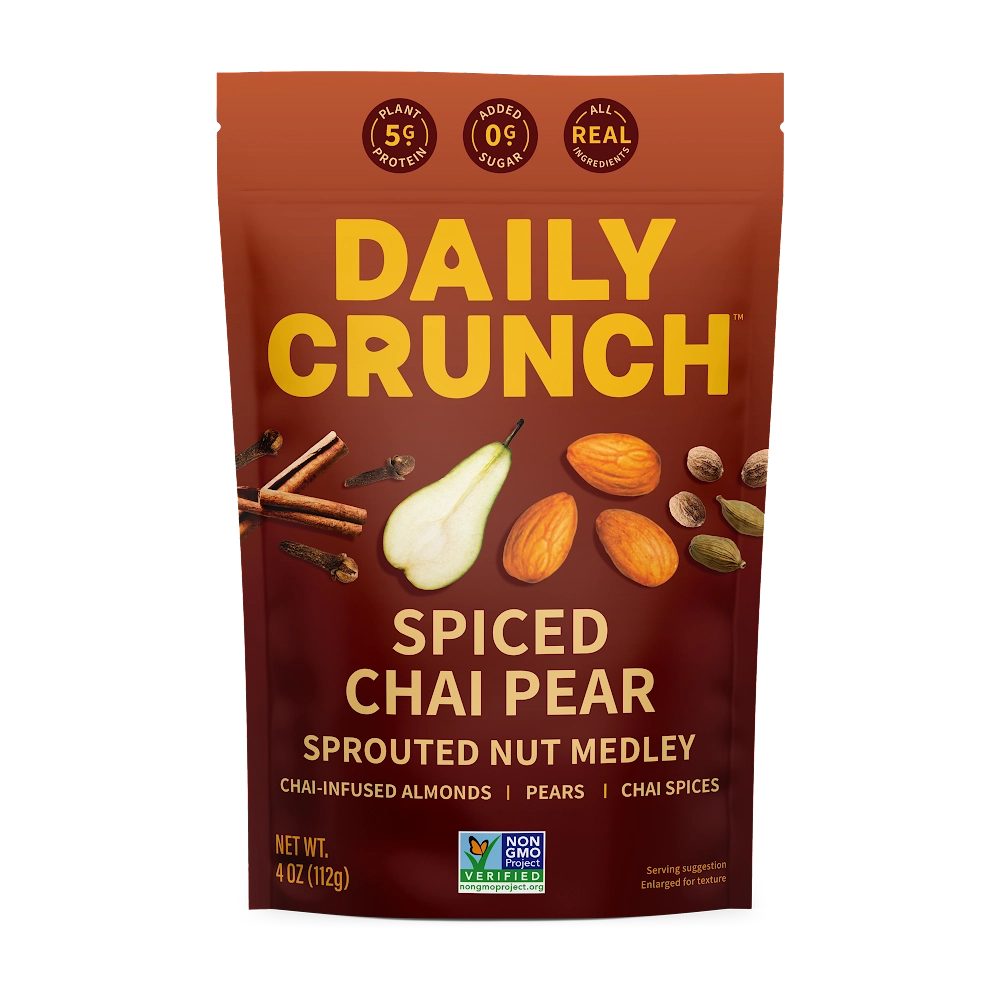 Daily Crunch | Spiced Chai Pair Sprouted Almonds (Large 141g)