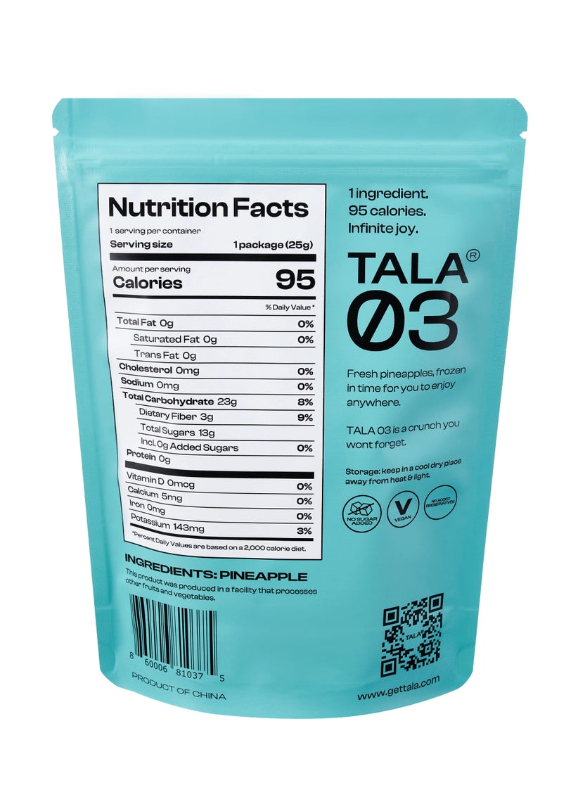 Tala | Freeze Dried Pineapple (25g)