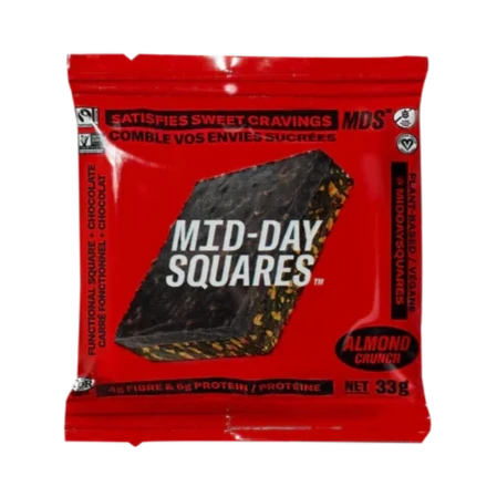 Mid-Day Squares | Almond Crunch Functional Chocolate (33g) *REFRIGERATE UPON RECEIPT*