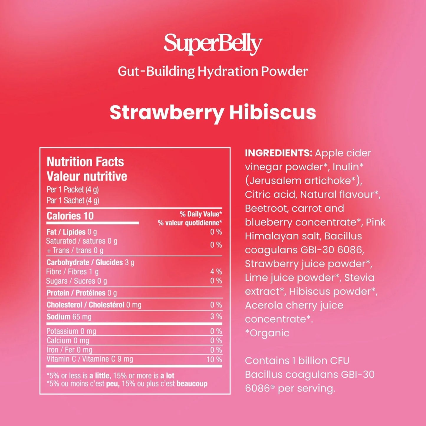 Blume | SuperBelly Hydration Powder: Strawberry Hibiscus (15 servings)