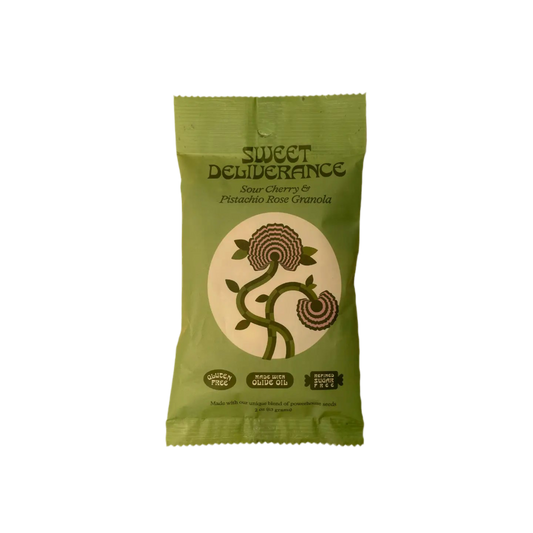 Sweet Deliverance | Small Sour Cherry & Pistachio Rose Granola (57g)