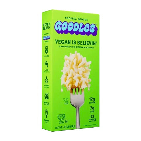 Goodles | Vegan Is Believin’ White Cheddar Spirals (149g)