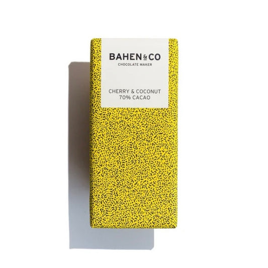 Bahen & Co | Cherry & Coconut 70% Cacao Chocolate (75g)