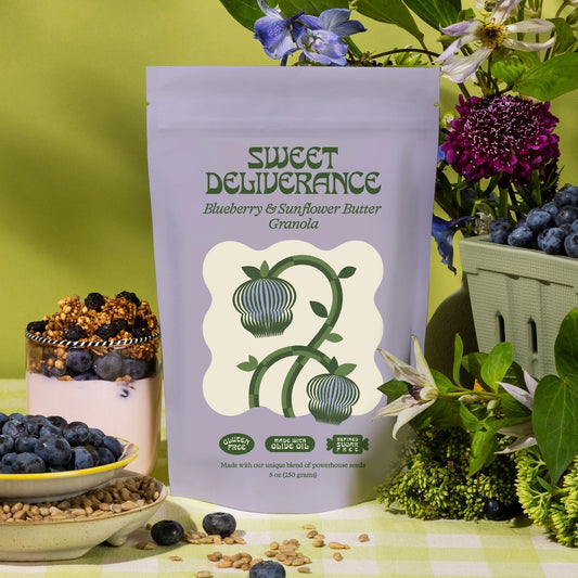 Sweet Deliverance | Large Blueberry & Sunflower Butter Granola (250g)