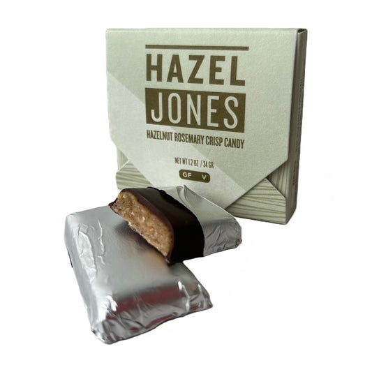 Oregon Bark | Hazel Jones: Hazelnut Rosemary Candy Chocolate (34g) *SHIPS OCT*