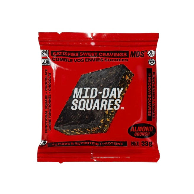 Mid-Day Squares | Almond Crunch Functional Chocolate (33g)