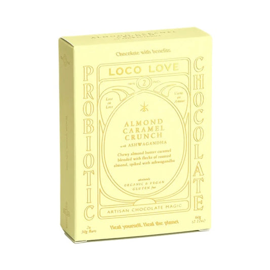 Loco Love | Almond Caramel Crunch Probiotic Chocolate (70g)