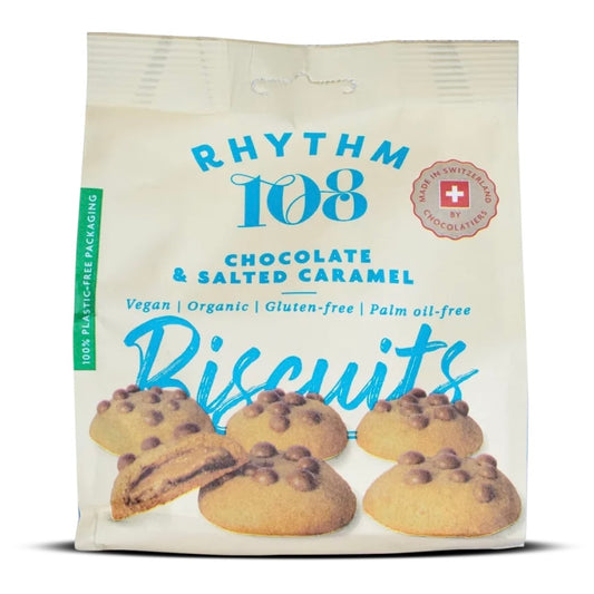 Rhythm 108 | Biscuit Bag: Chocolate & Salted Caramel (135g) *SHIPS NOV*