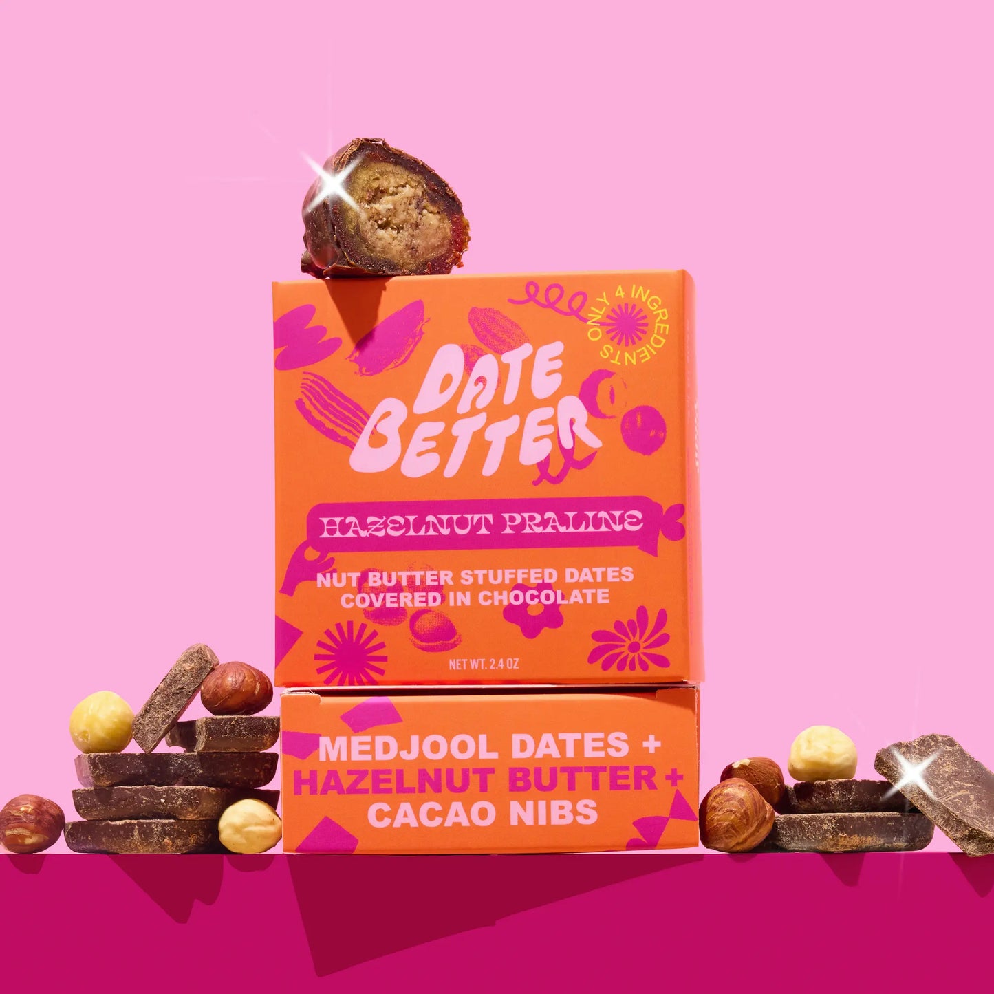 Date Better | Hazelnut Praline Chocolate (68g)