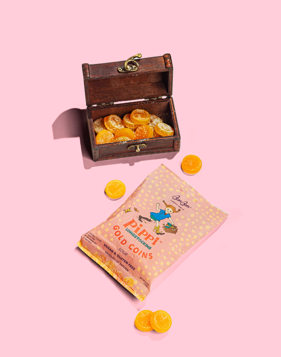 BonBon | Swedish Gummies: Pippi Longstocking Gold Coins (120g)