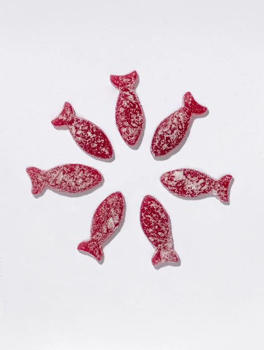 BonBon | Swedish Gummies: Sour Blackberry Fish (150g)