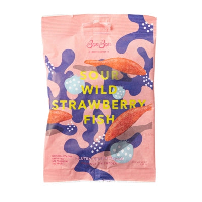 BonBon | Swedish Gummies: Sweet Strawberry Fish (150g)