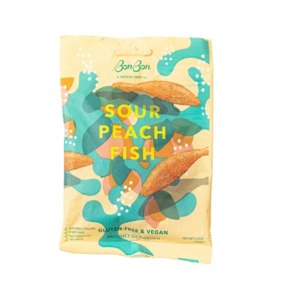 BonBon | Swedish Gummies: Sour Peach Fish (150g)