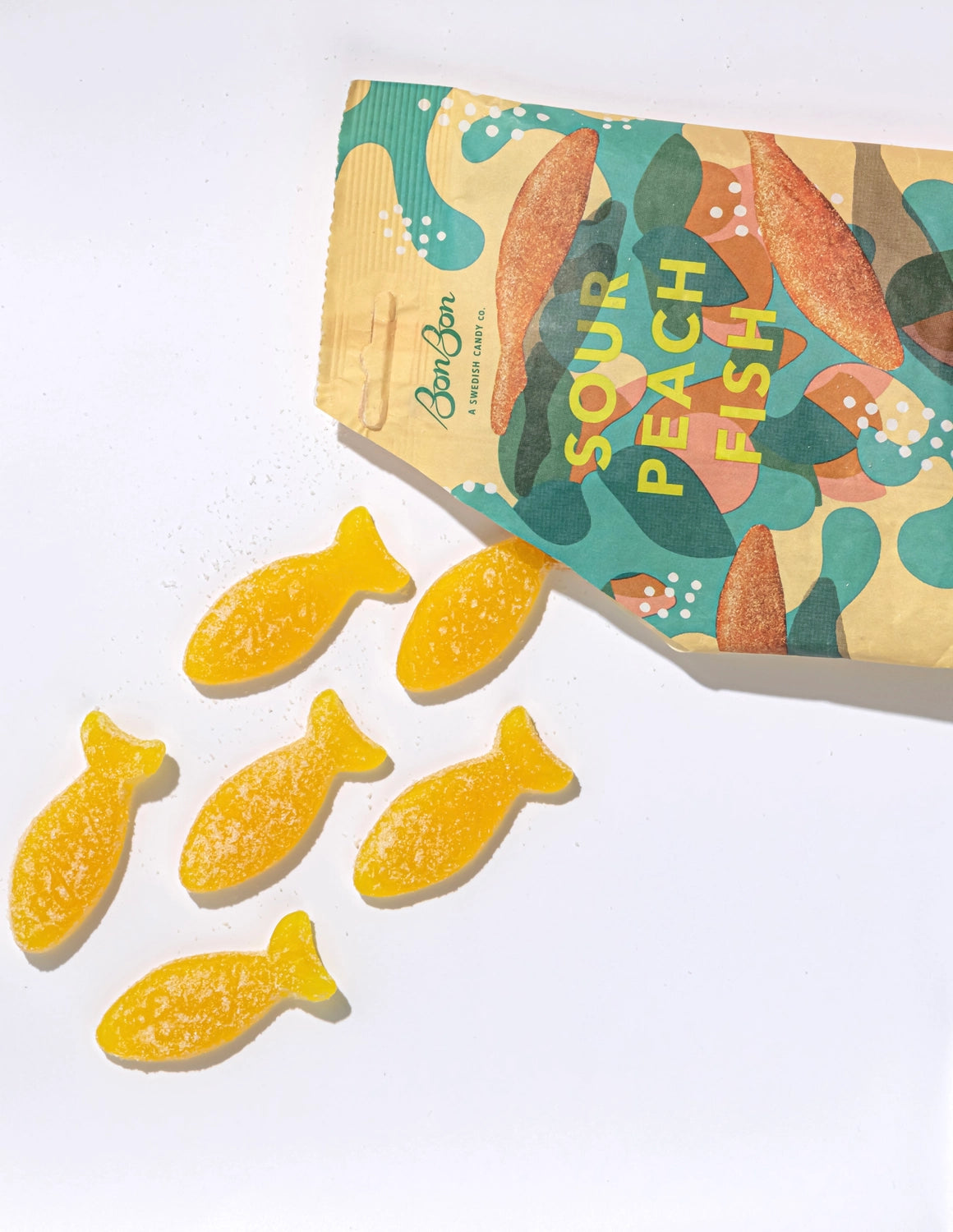 BonBon | Swedish Gummies: Sour Peach Fish (150g)