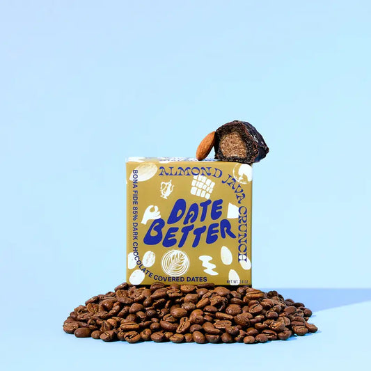 Date Better | Almond Java Crunch Chocolate Covered Dates (95g) *SHIPS AUG 1*