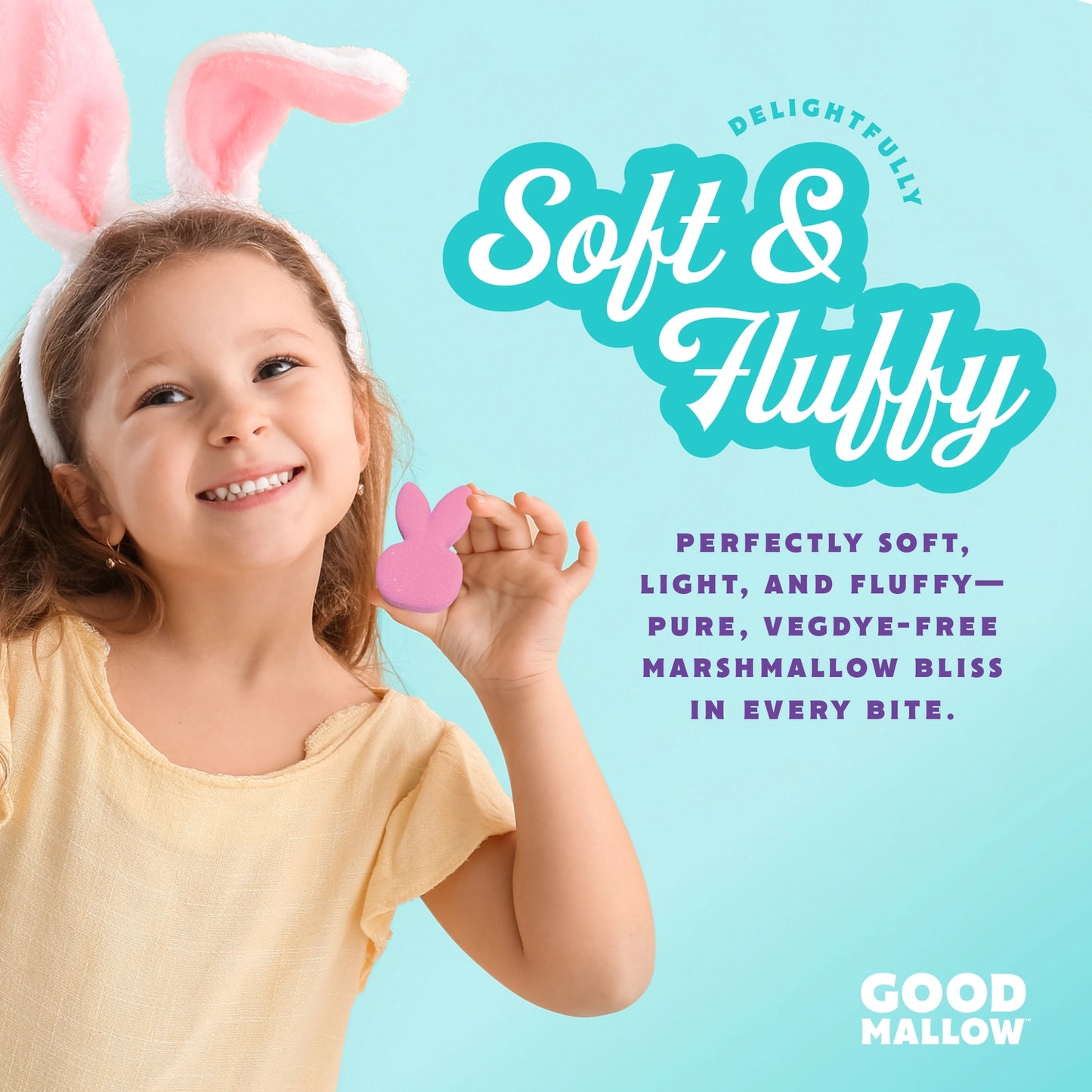 GoodMallow | Yellow Easter Bunny Marshmallows (42g) *SHIPS MID-MAR*