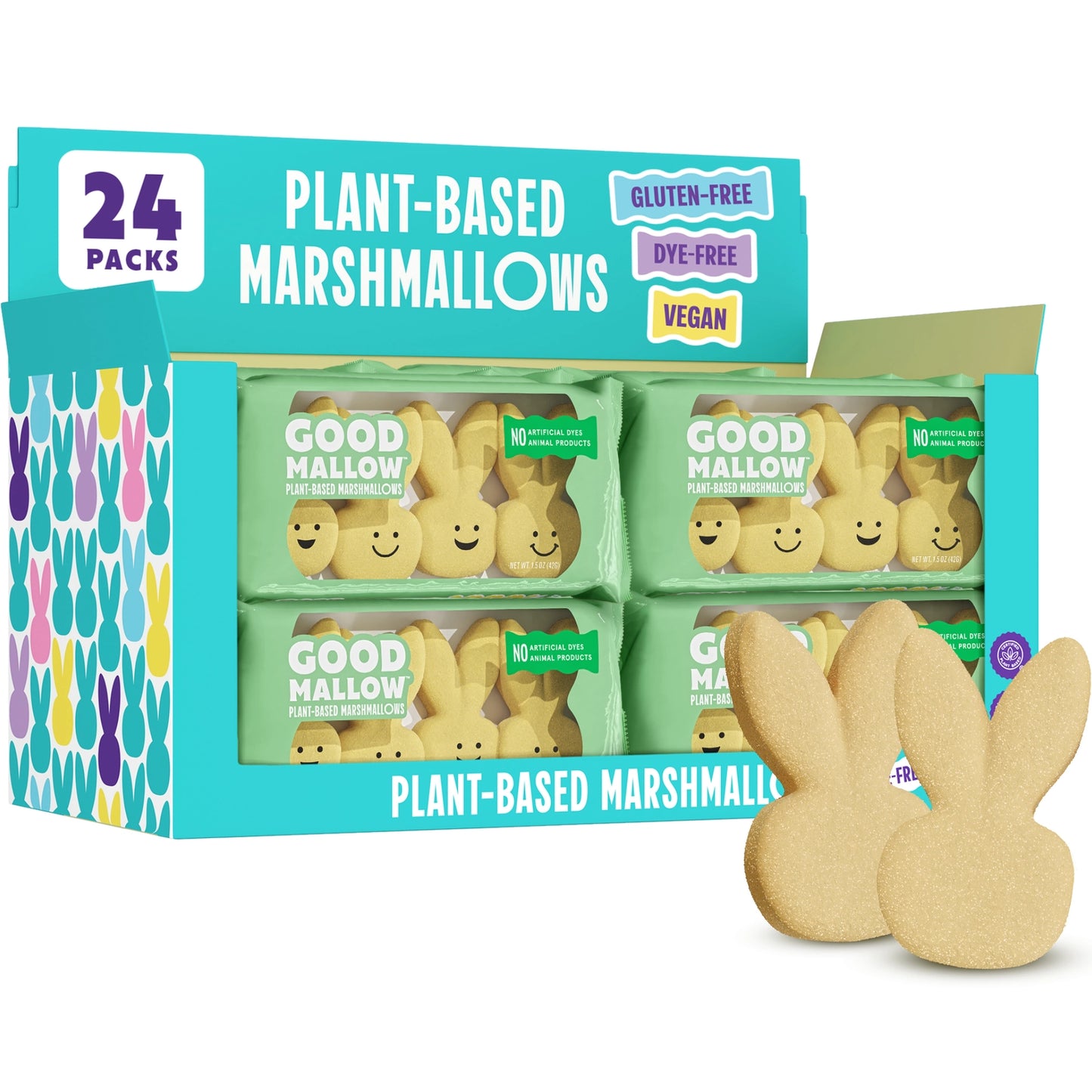 GoodMallow | Yellow Easter Bunny Marshmallows (42g) *SHIPS MID-MAR*