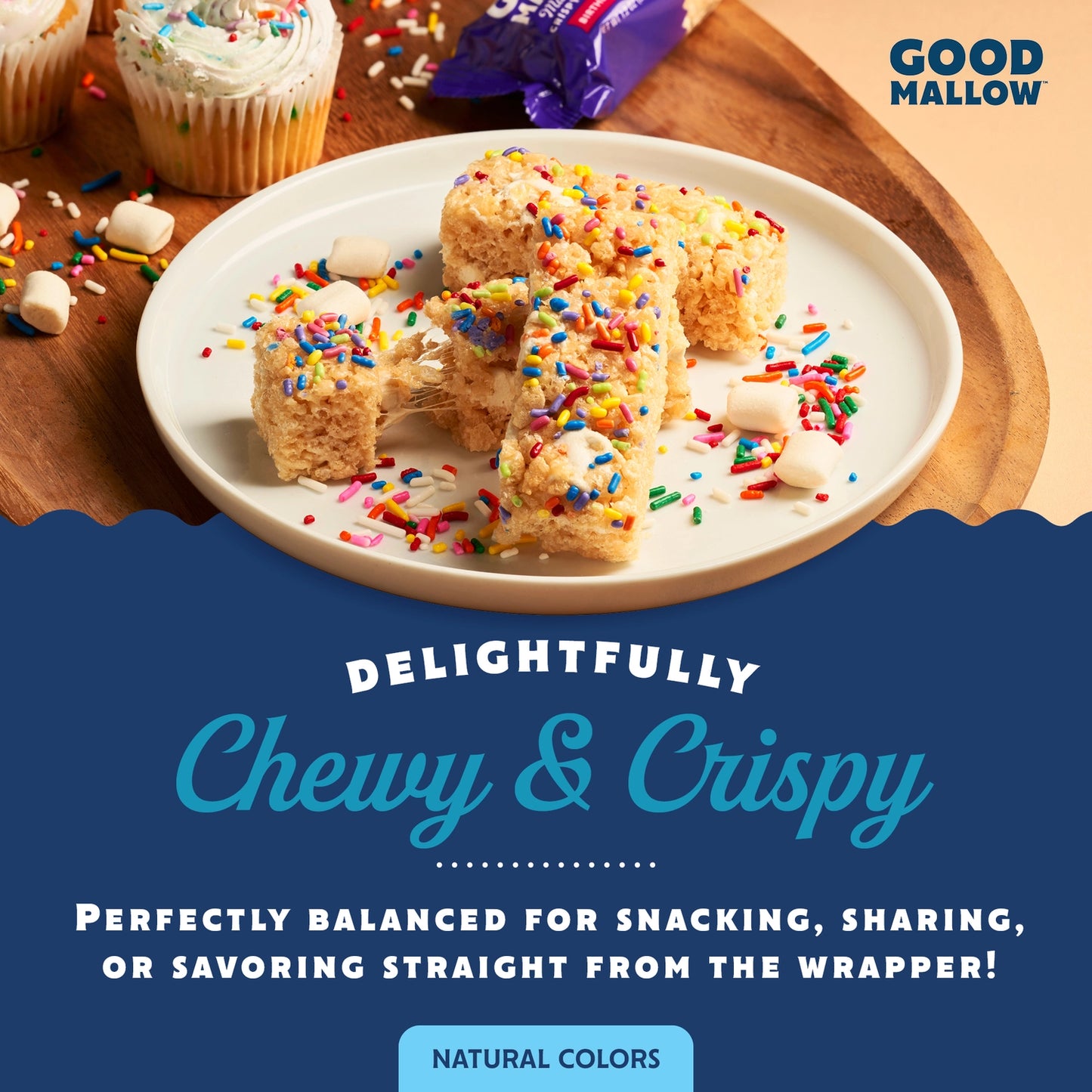 Goodmallow | Birthday Marshmallow Rice Treats (8 count) *SHIPS MID-MAR*