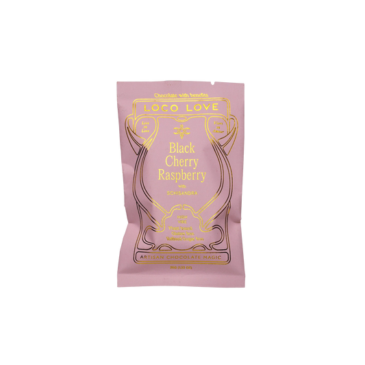 Loco Love | Black Cherry Raspberry Wellness Chocolate (35g)