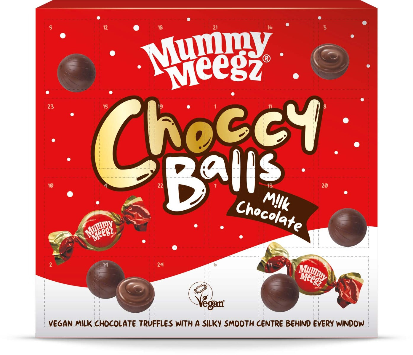 Mummy Meegz | Christmas Choccy Ball Advent Calendar (288g) *SHIPS NOV*