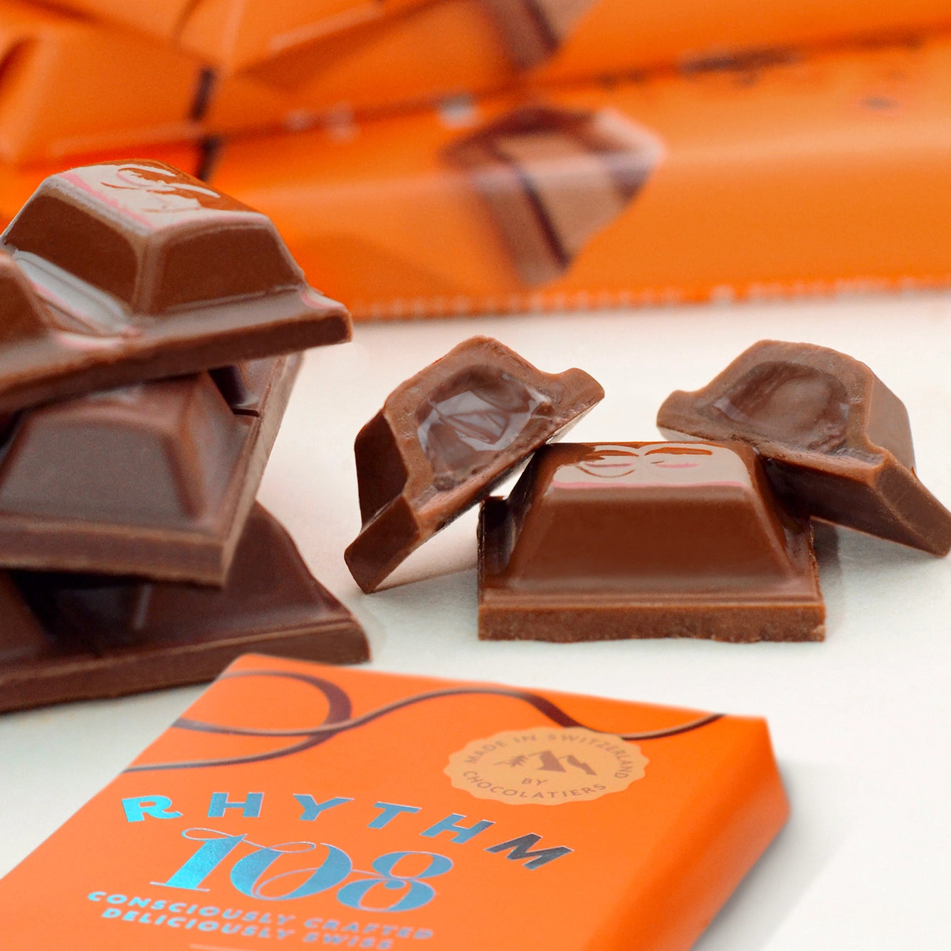 Rhythm 108 | Bar: Dark Cocoa Orange Chocolate (100g)