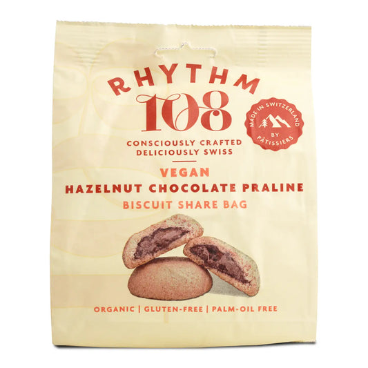 Rhythm 108 | Hazelnut Chocolate Praline Biscuit Share Bag (135g)